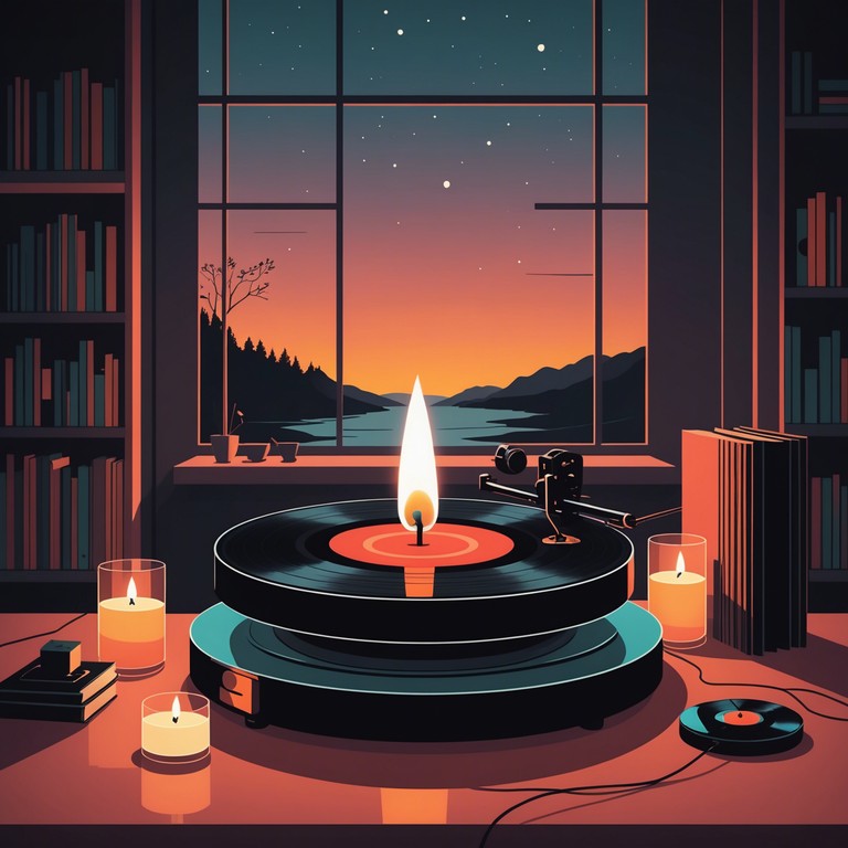 Explore deeper into the calming abyss of night through smooth, sensual sounds that create a luxurious yet comforting ambiance in any room. Perfect for winding down or setting a romantic mood, featuring the soft wails of a saxophone amidst a backdrop of ambient, glittery effects.