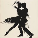 dark tango with intense violin and dramatic progression.