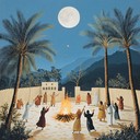 instrumental piece evoking middle eastern festivals and joyful dances