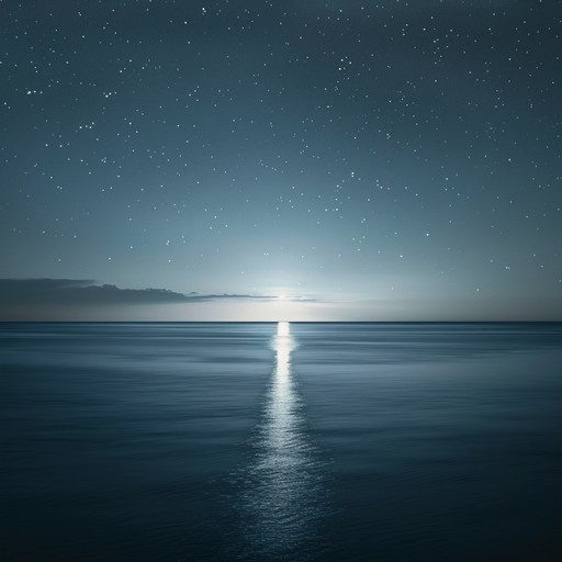 This track invites listeners to immerse in a contemplative journey across a moonlit ocean. Flowing synth pads and soft melodic lines create an ethereal atmosphere, evoking a sense of calm introspection and wonder. It's a serene composition perfect for moments of quiet reflection and dreamy exploration.