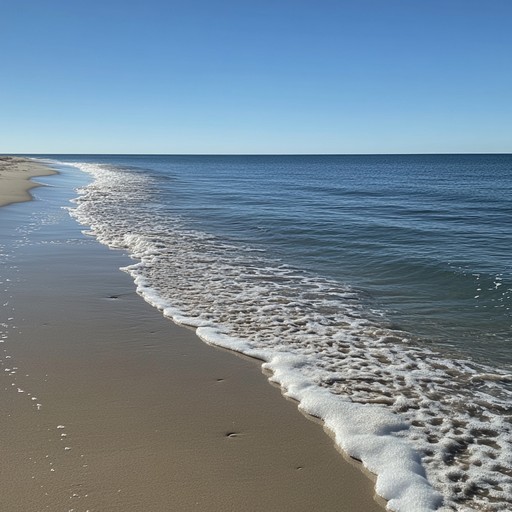 A calming instrumental capturing the gentle whispers of a secluded island at noon. Delicate sounds mimic the rhythmic, soothing wash of waves against sandy shores and the faint calls of distant seabirds. This track transports the listener to a tranquil, sunlit beach where the stress of the daily grind melts away under the tropical sun.