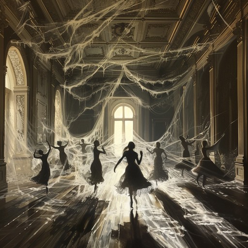 This piece is a haunting tango that weaves a ghostly narrative through passionate and eerie melodies. The main instrument, the bandoneón, sets the spine chilling tone with its characteristic sound, evoking a shadowy dance in an abandoned ballroom. Mysterious strings and subtle percussion accentuate the unsettling ambiance, drawing listeners into a supernatural realm where every step of the tango hints at an unspoken story.