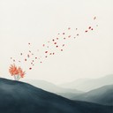 gentle folk guitar with soft, soothing atmosphere melodies