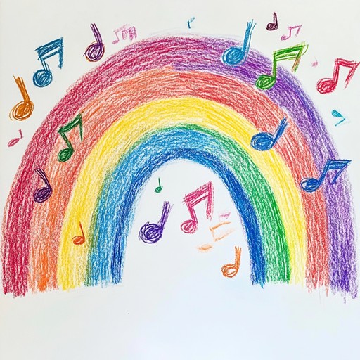 This song captures the essence of a playful, imaginative day with vivid, musical colors flowing like a crayon box come to life, designed to inspire and entertain children as they picture a rainbow of hues through sound.