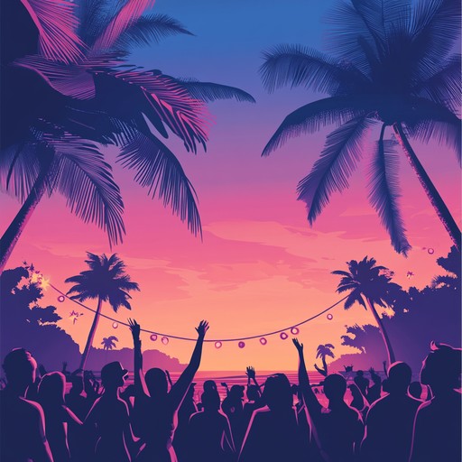 An instrumental piece that combines classic disco beats with vibrant tropical instruments and melodies, taking listeners on a musical journey through a lush, sun soaked landscape filled with energy and rhythm.