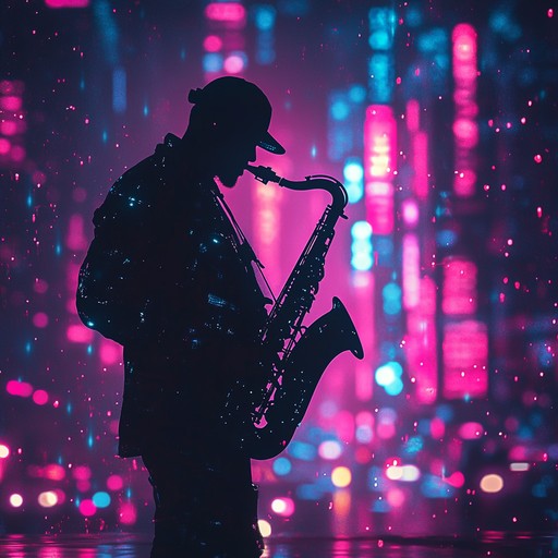 A smooth instrumental soul track that captures the vibrant essence of 1980s city life, blending mellow saxophone melodies with atmospheric synth layers to evoke a sense of nocturnal wonder and urban elegance.