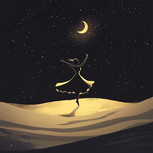 An instrumental dancepop song that merges traditional middle eastern melodies with modern electronic dance beats, creating an exotic and captivating rhythm that evokes the atmosphere of a desert night under the stars