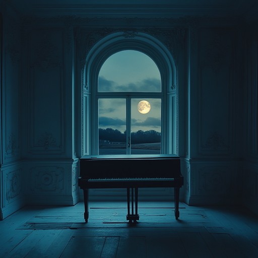 An introspective piano solo that explores the depths of melancholy under the pale glow of the moon. The gentle yet haunting melodies guide the listener through emotions of loss and quiet contemplation, embodying the tranquil sadness of the night.