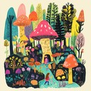 a playful journey through a child's fairy tale forest