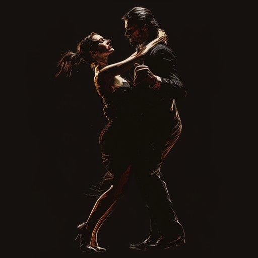 A fiery, passionate tango composition that epitomizes the heat and intensity of a duel on a dance floor, with aggressive rhythms and dramatic pauses, creating an electrifying atmosphere.