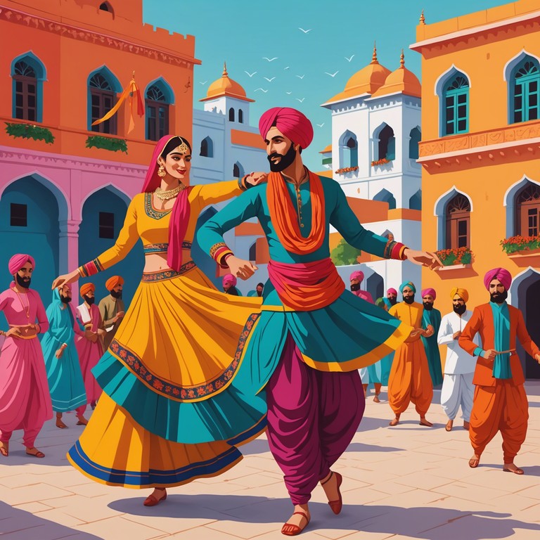 This track blends energetic punjabi dhol rhythms with traditional melodies, creating a vibrant fusion that breathes new life into classic bhangra sounds. The result is a dynamic and jubilant celebration of south asian musical heritage, ideal for festive occasions or dynamic dance performances.