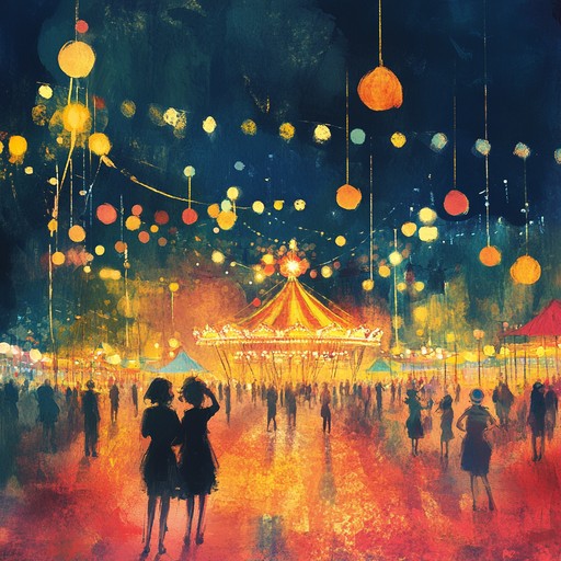 Transport yourself to a magical carnival where playful melodies and enchanting tones fill the air. This piece is full of lighthearted rhythms and vibrant sounds, creating an atmosphere of joy and fun, perfect for bringing smiles and laughter.