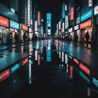 bouncy beats meet tokyo's night skyline.