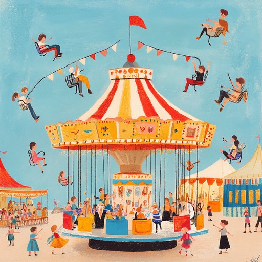 Energetic and whimsical track, filled with playful melodies and vibrant rhythms. It perfectly captures the joyous spirit of a carnival, making it an ideal accompaniment for children's activities and celebrations.
