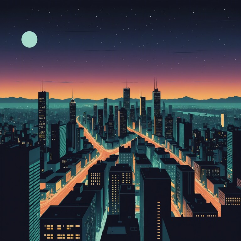 Delve deeper into the heart of the urban landscape at night. Layered over the core rhythm are complex electric piano scales that build tension, making every moment feel like a discovery in the dark.