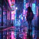 electric dreams and synthwave skies