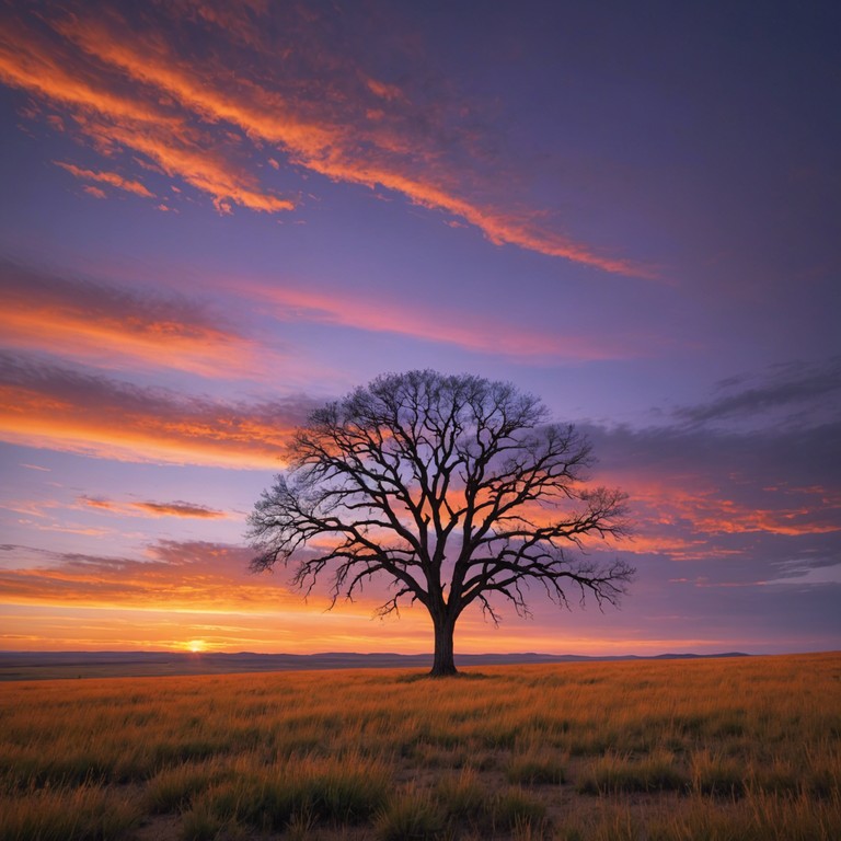 This instrumental track captures the spirit of a tranquil journey through vast and undulating prairie lands, painted with dreamlike textures of sound that evoke a sense of peace and wide open spaces. The music meanders like a gentle stream, with a slow but steady pace, wrapping the listener in warmth and nostalgia of rural life.