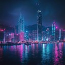 instrumental synthwave journey through euphoric retro neon landscapes