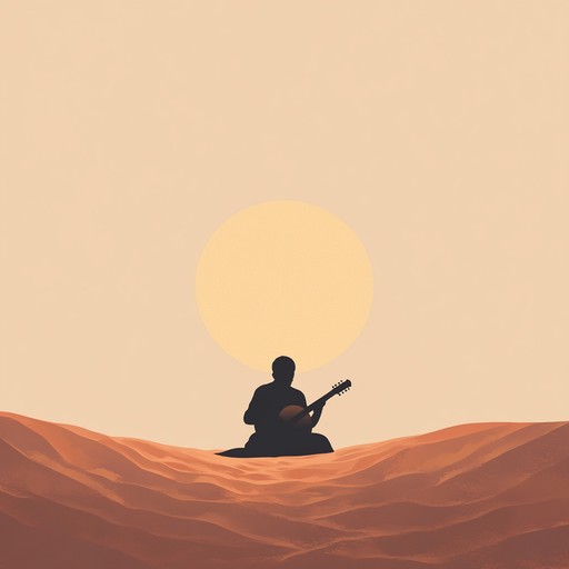 A soothing instrumental piece that combines traditional middle eastern scales with modern smooth rhythms, evoking images of dawn over ancient deserts