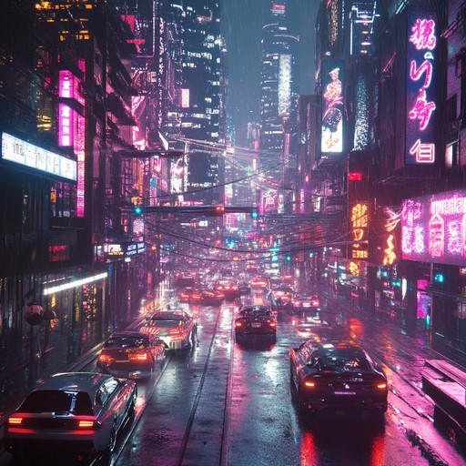 Explore the neon lit streets of a cyberpunk world where adventure and danger lurk around every corner, driven by electrifying synths and an unrelenting beat. This track paints a vivid soundscape of futuristic cities glimmering with excitement and intrigue