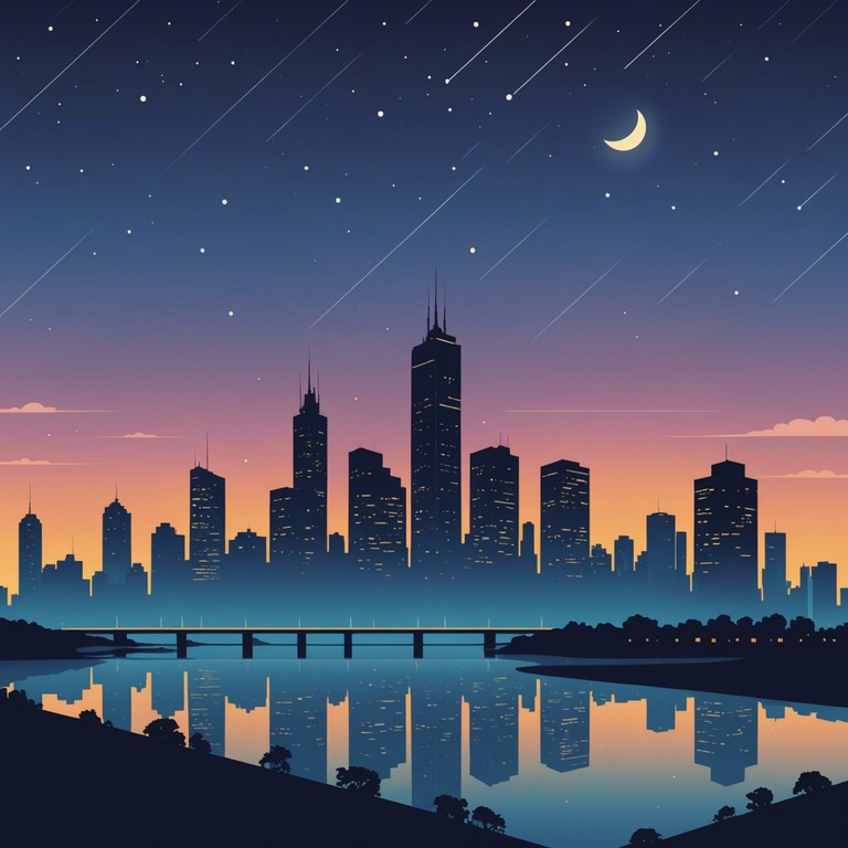 Imagine walking through a serene, urban landscape at night, the distant city sounds blending with a soothing, rhythmic grime backdrop. The music captures this unique juxtaposition of peace and urban vibrance, offering a reflective and immersive experience.