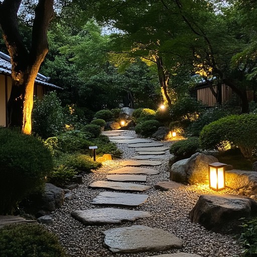 In this track, traditional japanese instrumental tones blend with subtle electronic layering, creating a haunting yet beautiful soundscape that evokes the mystical and historic elements of old kyoto. The music serves as a bridge between the ancient past and the present, suggesting the ongoing conversation between generations and the timeless nature of some emotions and settings.