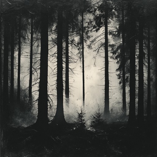 A journey through shadowy forests, haunted by eerie whispers and dissonant strings, painting an atmosphere of creeping dread and sinister beauty.