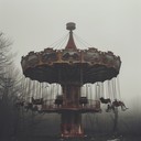 an eerie and unsettling composition that evokes the feeling of a derelict, abandoned amusement park ride