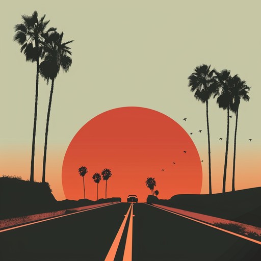 This instrumental track offers a journey back in time with its powerful electric guitars and steady drum beats, encapsulating the essence of a sunset ride down a bustling boulevard during the peak of classic rock. The music combines a sense of freedom with a touch of melancholy, representing a quest for endless summers and the dreams of youth.