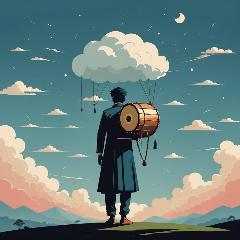 A fusion of traditional bangra energy with a melancholic mood created through instrumental storytelling. This piece weaves the deep, resonant sounds of the dhol with minor key melodic lines, producing a poignant and evocatively emotional soundscape that invites reflection amidst the vitality of bangra's typical rhythm.