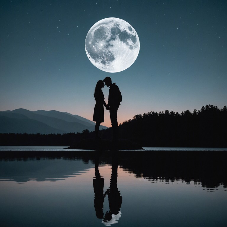 A composition that transports listeners to serene moonlit landscapes, echoing the soft piano notes that resonate with the warmth and magic of enduring love, ideal for couples cherishing their time together.