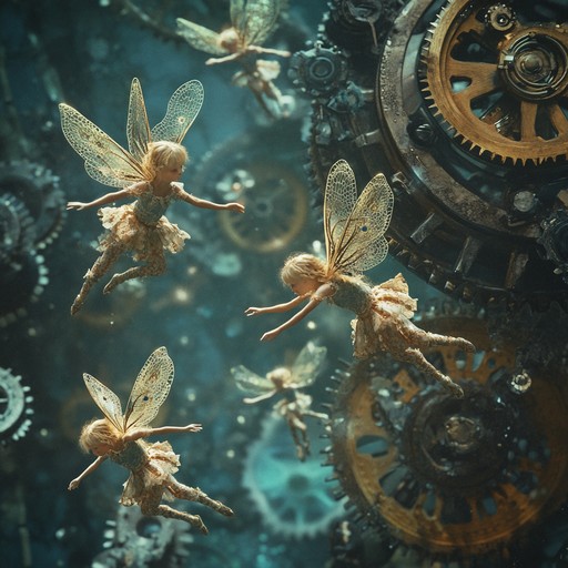 A sparkling neoclassical tune that captures the essence of clockwork fairies dancing in a mesmerizing kaleidoscope of playful harmonies, intricate rhythms, and lighthearted energy.