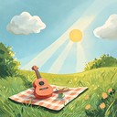 a lighthearted tune evoking warm, carefree days in sun