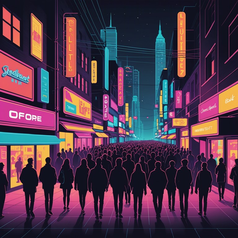 Embark on an auditory exploration of urban nightlife with frenetic rhythms inspired by the city's ceaseless energy and vibrant pulse. It's a sonic interpretation of the city as an unstoppable force of youth and vitality.