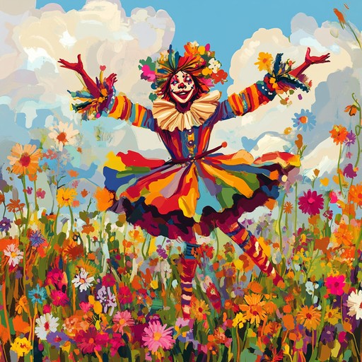 A light hearted, whimsical dance piece featuring lively accordion melodies and playful rhythms that capture the joy and mischief of a jester's jig. The music takes listeners on a merry journey through a fanciful landscape filled with colorful characters and delightful surprises.