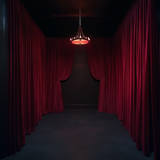 An unsettling cabaret piece that conjures scenes of a haunted, dimly lit nightclub. The wind whispers secrets through the crimson velvet curtains as specters twirl to the ominous melody, inducing tension and suspense with each passing note. The intricate piano work combines with shadowy tones to create a chilling, yet strangely compelling atmosphere.