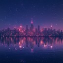 smooth disco funk instrumental evoking peaceful night city atmosphere