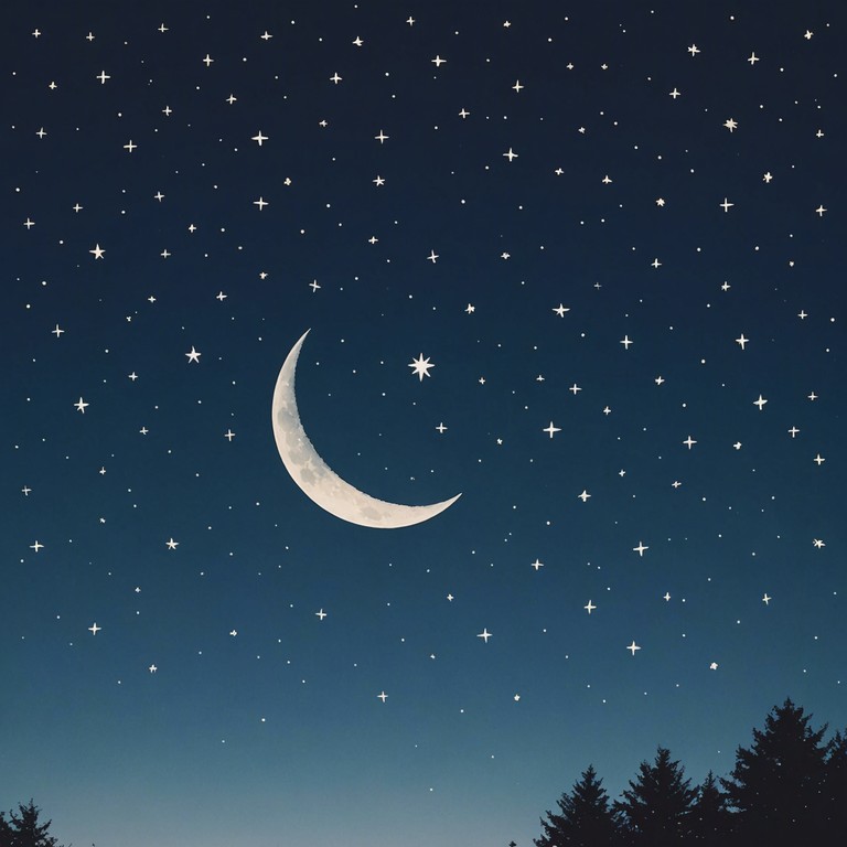 This track uses a music box to play smooth melodies that mimic the twinkling of stars in a clear night sky, aimed at helping kids relax and find sleep effortlessly.