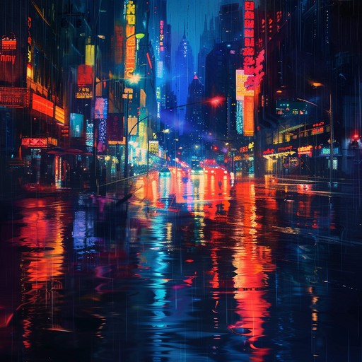 A seamless blend of pulsating beats and smooth synths, this track takes listeners on a hypnotic journey through neon lit cityscapes. Each note invokes the shimmering reflections of lights on wet streets, while the rhythm gently propels across an endless expanse of urban wonder. Perfect for a late night drive or introspective moments under city lights.