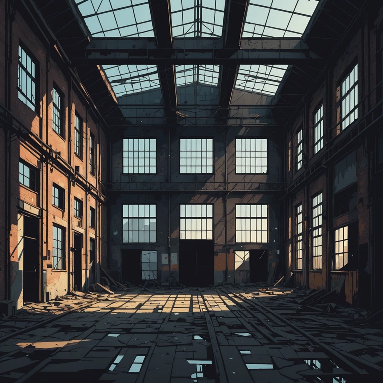 This track blends the serene qualities of tranquil music with the gritty, mechanical sounds of industrial rock. The calm melodies delivered through the distorted lens of industrial soundscapes create a juxtaposition that is soothing yet unnervingly immersive. It's an exploration of isolation and the inner peace found in urban decay.