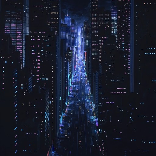 A menacing instrumental electropop track that combines eerie synth melodies with driving basslines and industrial sounds, evoking the atmosphere of a dystopian city shrouded in shadows. The song builds tension through layers of electronic textures and unsettling rhythms, immersing the listener in a futuristic urban underworld.