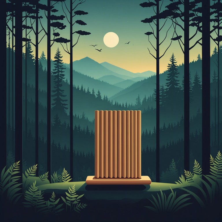 Imagine a soundscape that merges subtle tribal percussion with the serene whispers of a lush forest, creating a calm and meditative mood throughout