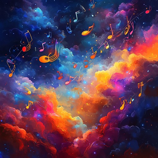 An instrumental piece blending energetic beats with soothing harmonies to create an engaging lullaby that encourages joyful sleep and vivid dreams.