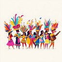 upbeat samba tune with festive, groovy, danceable rhythms