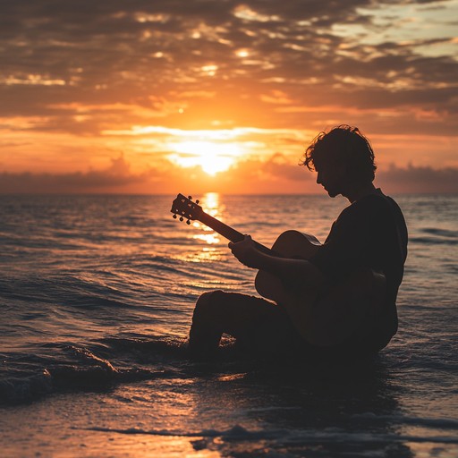 Capture the essence of a warm evening by the shore, where the gentle sound of waves and the soft strumming of an acoustic guitar set the perfect mood for romance. This soothing bossa nova instrumental envelops the listener in a cocoon of love, tranquility, and nostalgia, making it ideal for intimate moments and serene reflections.