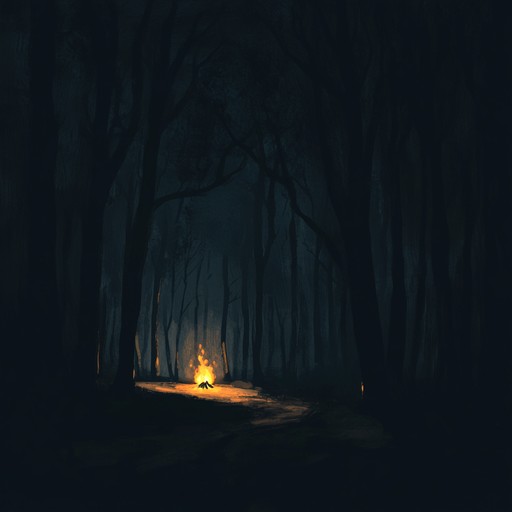 An instrumental track blending dark folk elements with rock, featuring haunting melodies and eerie atmospheres that evoke unsettling campfire stories and sinister tales of the woods.