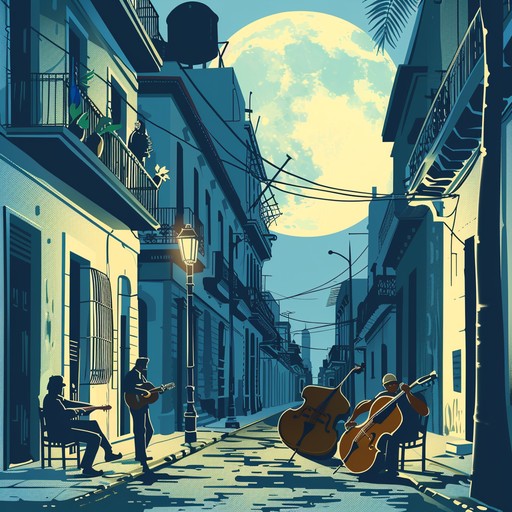 A mesmerizing blend of afro cuban rhythms and romantic melodies, creating an atmosphere of passion and tranquility. The song gently unfolds with delicate guitar strumming and soft conga beats, painting a vivid picture of a moonlit serenade in havana. The interplay between traditional cuban instruments and modern elements makes this a unique and enchanting experience.