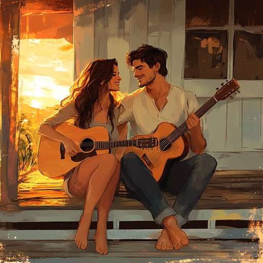 A tender, romantic acoustic guitar piece that evokes the feeling of love and nostalgia as it reflects the beauty of the brazilian countryside, perfect for sunset moments and heartfelt memories