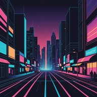 intense beats, dark melody, cyberpunk vibes