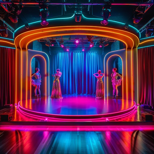 This instrumental track captures the essence of a high energy cabaret performance, driven by lively rhythms and dynamic melodies. It balances flamboyant theatrics with a touch of vintage glamour, ensuring a captivating auditory experience. The song's playful and invigorating atmosphere is perfect for setting an enthusiastic mood.